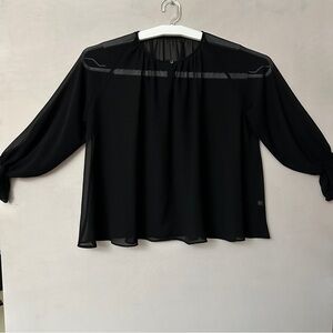 Uniqlo Black Sheer Women's Blouse
